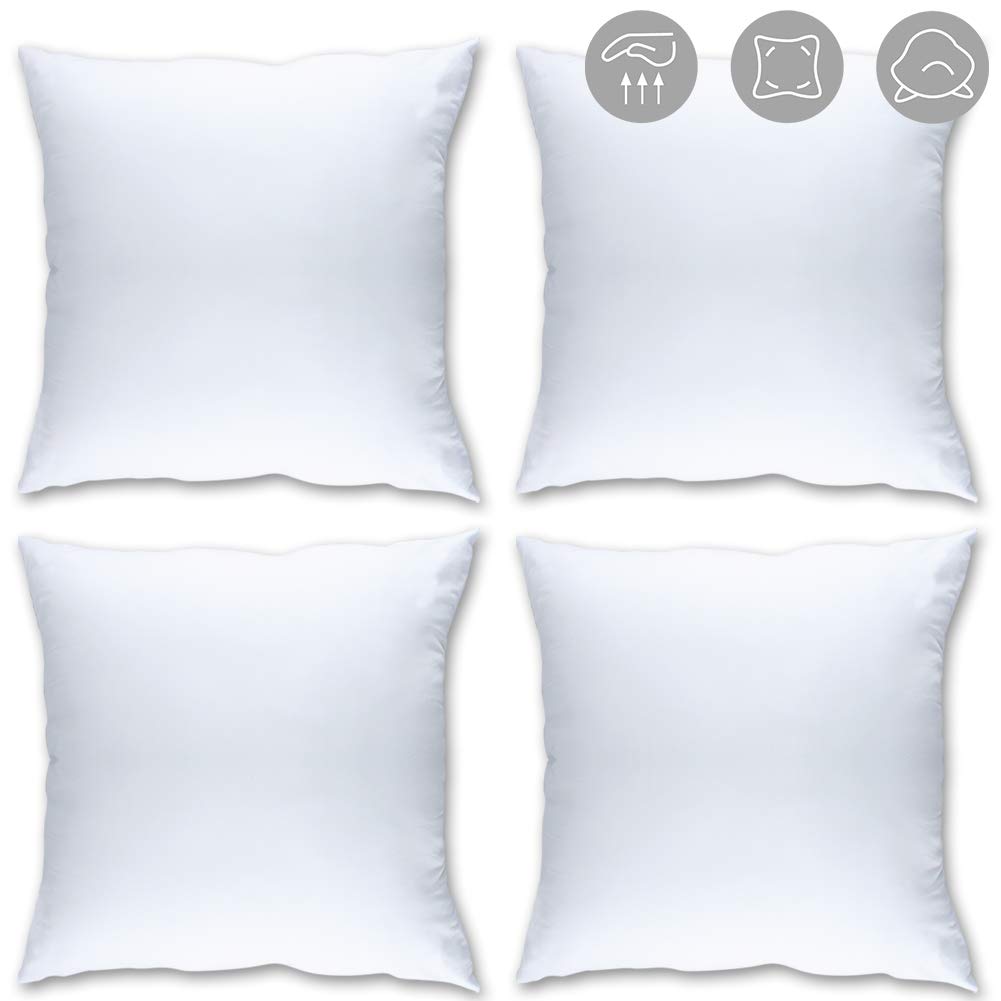 Official online store UVOGOM 4 Packs 18x18 Pillow Insert Premium