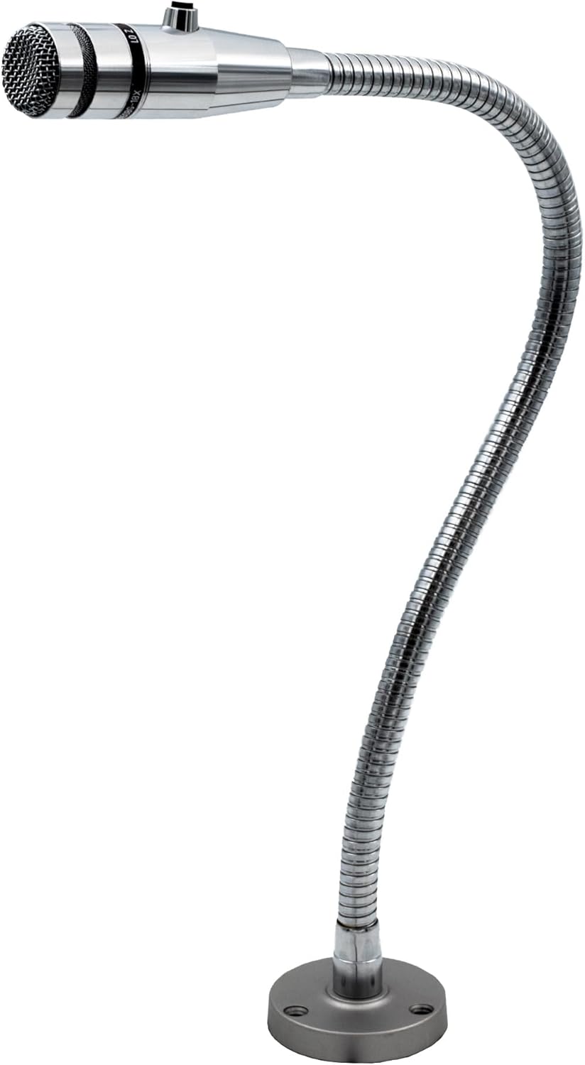 RBX-515SBG-18X Replaces Shure 515SBG-18X. Push-to-Talk Microphone for Paging in Restaurants, Grocery Stores. Includes 20″ gooseneck, Mount, & Attached 6½’ Cord for Your Best Connector.