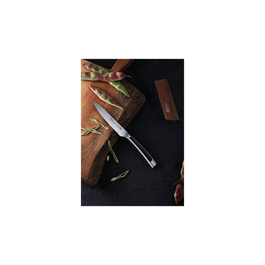 Cangshan-TN1-Series-1021677-Swedish-14C28N-Steel-Forged-5-Inch-Serrated-Utility-Knife-and-Wood-Sheath-Set Cangshan TN1 Series 1021677 Swedish 14C28N Steel Forged 5-Inch Serrated Utility Knife and Wood Sheath Set