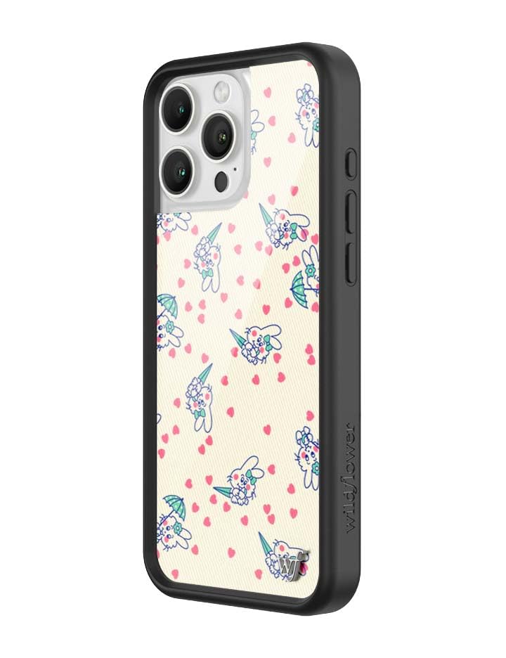 Image of Wildflower Cases - Compatible with iPhone 16 Pro Max | Protective Black Bumper, 6.5ft Drop Test Certified, Women Owned Small Business | Ashley Williams - Bunny Baby