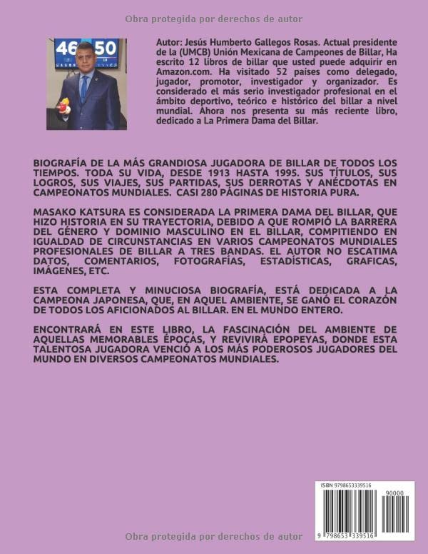 BIOGRAFIA MASAKO KATSURA: LA PRIMERA DAMA DEL BILLAR (Spanish Edition)