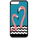 fabriqué en France Générique Coque pour iphone 7 - Flamant Roses - Noir