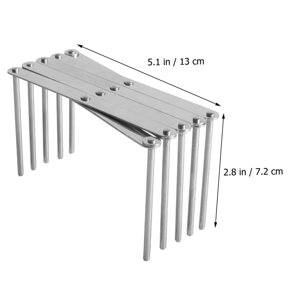 Cabilock Folding Stainless Steel Pot Lid Holder Rack Versatile Kitchen Organizer for Dishes Bakeware and Frying Pan Lids Space Saving Storage for Home and Restaurant