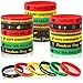 JUNEBRUSHS 42pcs Happy Juneteenth Silicone Bracelets,Party Favors Rubber Wristbands Accessories Freedom Black Freedom African Independence Day Patriotic Decoration Supplies