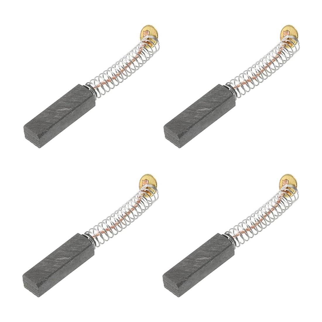 4 Pezzi Carbonio Spazzola, Spazzola di Carbone di Ricambio, Alimentazione Utensile Sostituzione Riparazione Parte, Carboncini Motore Elettrico per Elettrico Motore, Carbone (5 * 6 * 20 mm)
