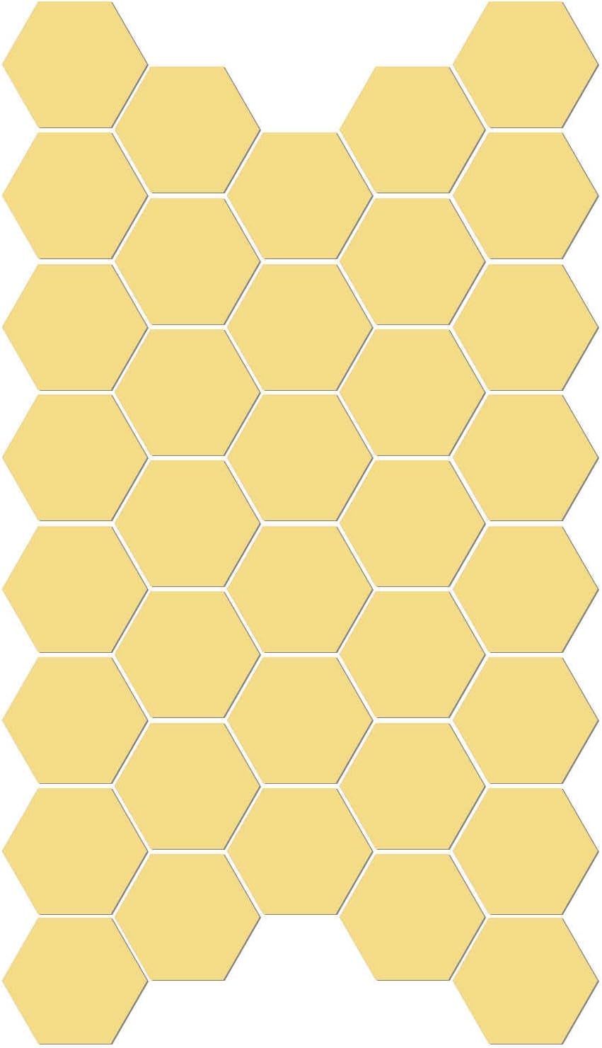 HARFINGTON 36pcs Hexagon Mirror Stickers Wall Decals, Self Adhesive Hexagonal Acrylic Mirrors, Removable DIY Art Decoration Craft Tiles for Home Living Room, Bedroom, Background, Gold