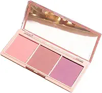 Paleta de Blush Iluminador Pele Brilho Natural Tons Expertamente Coordenados Leve Misturável Cheiro Calmante Maquiagem para Garotas e Mulheres