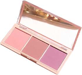 Paleta de Blush Iluminador Pele Brilho Natural Tons Expertamente Coordenados Leve Misturável Cheiro Calmante Maquiagem para Garotas e Mulheres