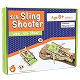 Disc Shooter Action Toy for Kids | DIY Slingshot Foam Disc Launcher with 4 Flying Discs | Action Superhero Gadget Gift | Outdoor and Indoor Toy for Boys and Girls 6 Years and Above