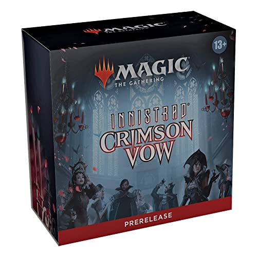 Card Game Magic: The Gathering Prerelease Kit: MTG Innistrad Crimson Vow - 6 Packs Promos Dice