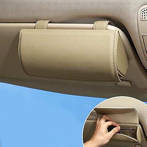 ontto PU Leather Universal Sunglasses Holder Cover
