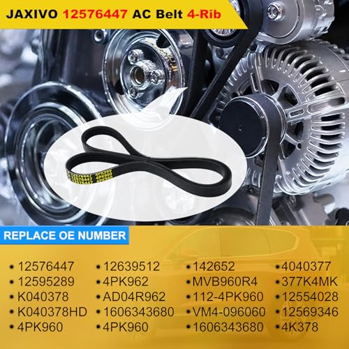 Image of 12576447 AC Belt for 99-08 Tahoe Escalade ESV EXT GMC Savana Sierra Suburban Silverado Avalanche Express 1500 2500 3500,Yukon XL Hummer H2,960mm K040378