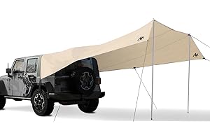 Hasika Camping Tarp Tailgate - 14 x 16 FT Extra Large Car Tent Tarp