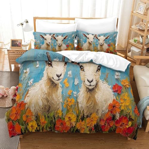 Housse de couette imprimée 3D avec finitions soignées