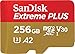 Produktbild SanDisk Extreme PLUS 256 GB microSDXC Memory Card + SD Adapter with A2 App Performance up to 170 MB/s, Class 10, U3, V30, Red/Gold
