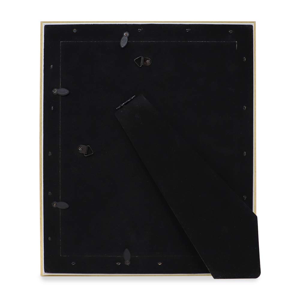 Laura Ashley 8x10 Gold Beveled Mirror Picture Frame, Classic Mirrored Frame with Deep Slanted