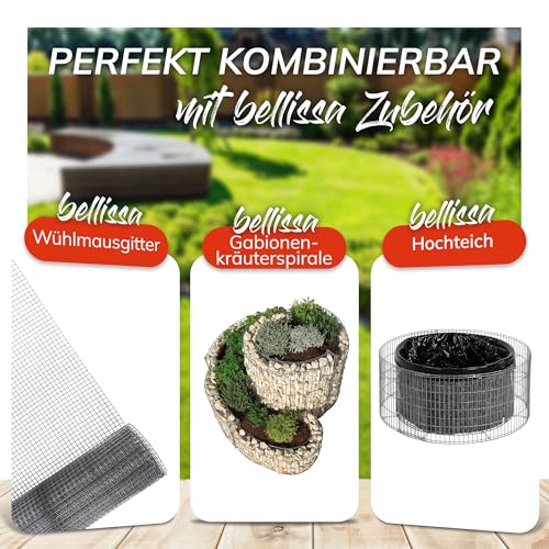 bellissa Vogelfutterspender Meisenknödelhalter Stahl verzinkt 2er Set - Hochwertiger Futterspender spiralförmig zum Aufhängen - Futterstation Vogelfutter für Meisen & andere Vögel