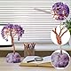 GOMETY Amethyst Kristallbaum Deko, Feng Shui Kristallbaum, Tree of Life Trommelsteine Basis Bonsai, Amethyst Stein Geldbaum Heilende Kristalle, Naturkristall-Steine Für Chakra Reiki Glück Gesundheit