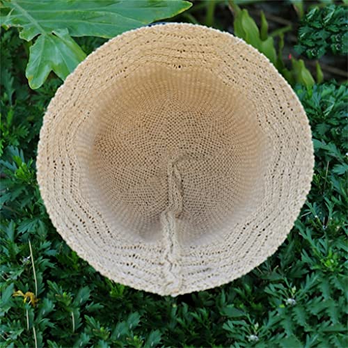 Chapeau de pêcheur couvrant visage anti-coup de soleil fleurs brodées