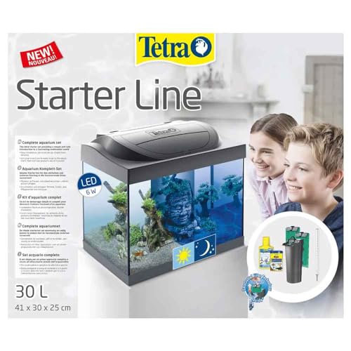  Tetra Acquario Starter Line 30 Led 6W Completo 41x30x25cm 30 litri con Luce Notturna