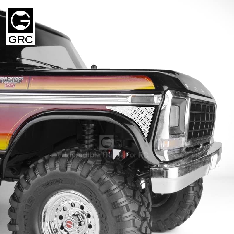 RTX4 Ford Side Shell Guard, Front and Rear Skid Plate, for 1:10 RC Tracked Vehicle TRAXS RTX-4 Mustang - (Color: B)