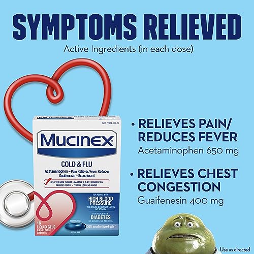 Mucinex Cold & Flu High Blood Pressure Liquid Gels thumb #4