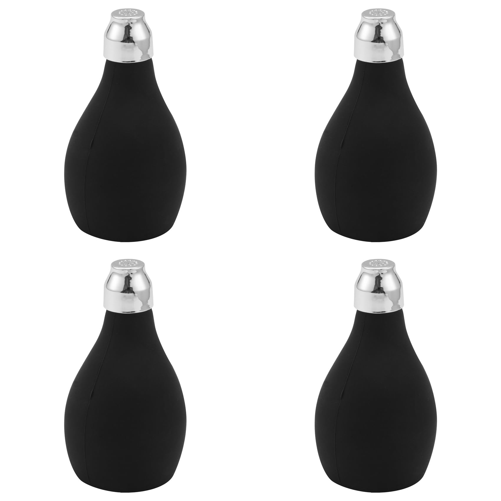 Jnchdghwa 4X Powder Bottle, Refillable Silicone Powder Dispenser Empty Powder Container for Barber, Sprayer