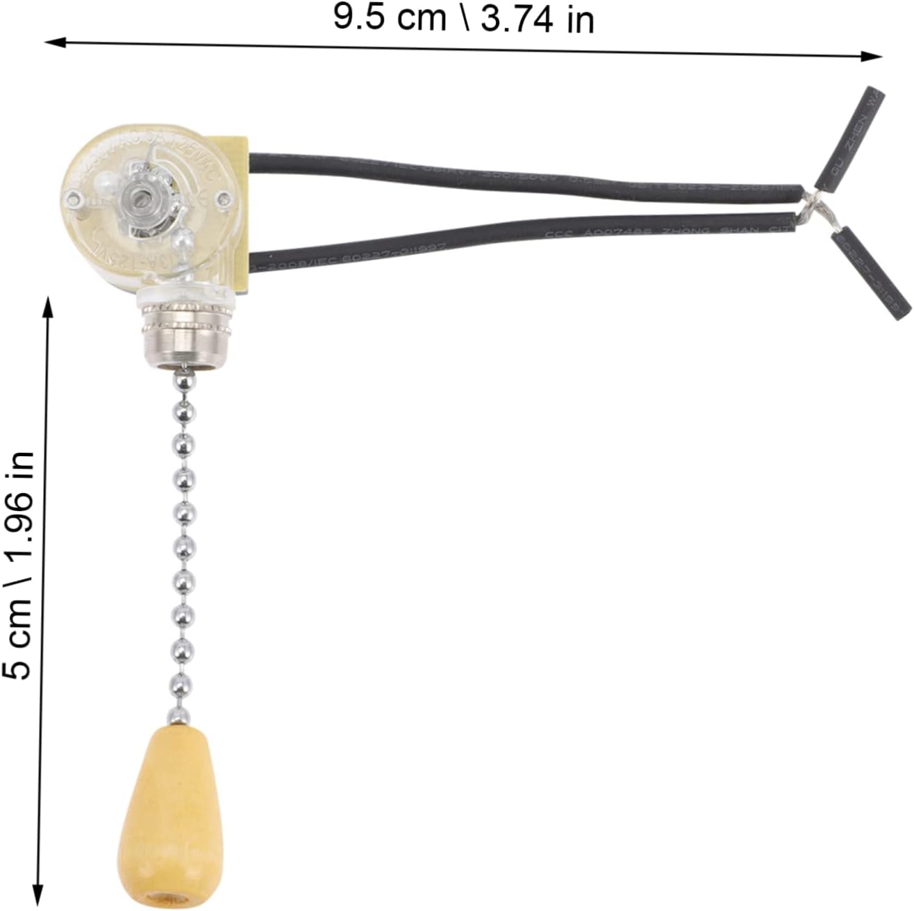 10pcs Light Pull Chain Pull Rope Ceiling Fan Switch