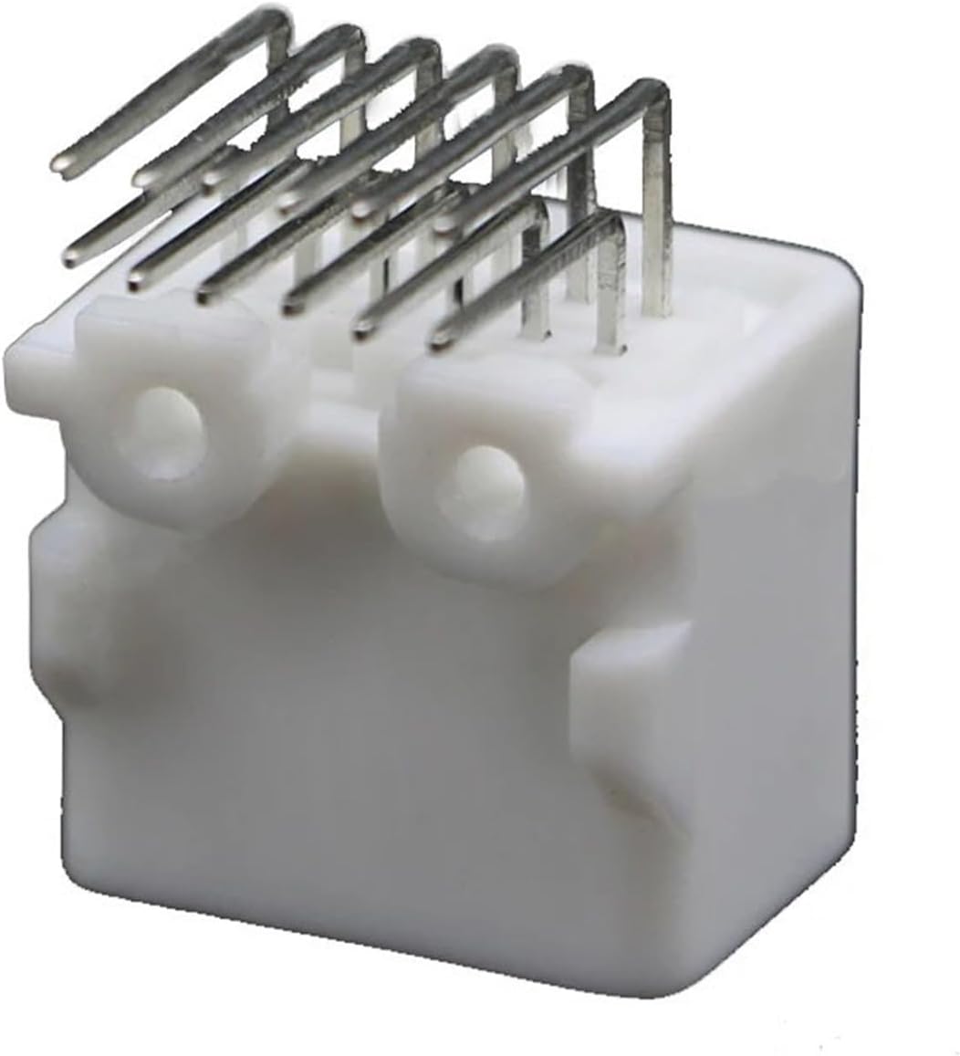 1/5/20 Sets 12 Pin Car Rear View Mirror Wiring Connector Plug White Male Female PCB Socket 1318774-1 1318772-1(12p male,10 sets)