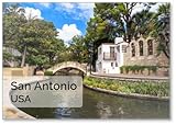 Dimensions : 53 x 80 mm Aimant de réfrigérateur River Walk in San Antonio, Texas, Design 5