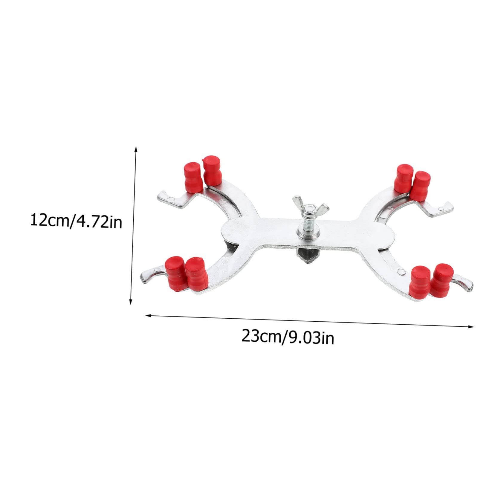Cabilock 5 Piezas Abrazadera de Aluminio para Bureta Doble Clip de Titulación Seguro y Práctico para Laboratorio Accesorio de Fijación para Mesa de Titulación Experimentos Científicos