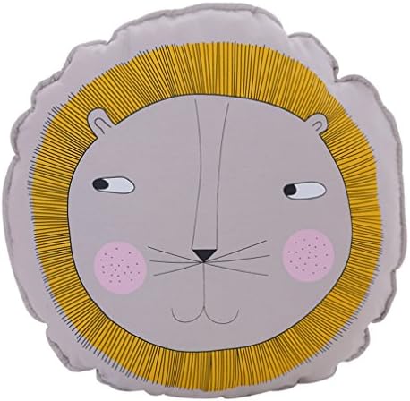 MorroMorn Cartoon Round Throw Pillows Cushions - 18" (Lion)