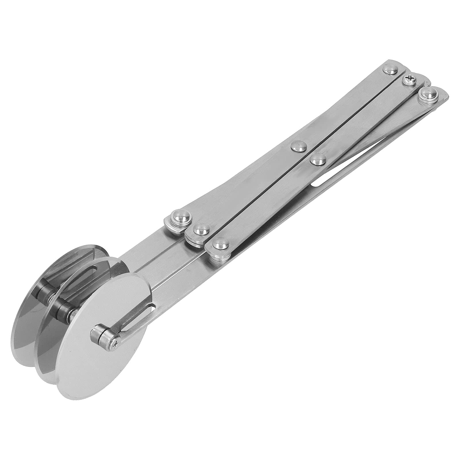 Fydun Dough Roller, Stainless Steel Multi Wheel Divider Biscuits Wheel Pastry Cutter Round Pastry Pizza Cutter Baking Tools3 Wheels Cutters S Tools Three Wheeled Knife (Tricycle Knife)