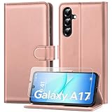 [Matériaux de première qualité] étui flip est fait de cuir PU de première qualité soigneusement sélectionnés et de TPU pour fournir une protection complète à votre Samsung Galaxy A17 5G /4G. Il est doux, respirant et élastique, et appartient au cuir de haute qualité récemment développé en cuir artificiel et un nouveau type de cuir qui amortit l’absorption