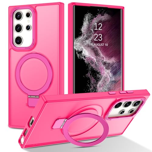 Coque Samsung S22 Ultra antichoc fine Magsafe et béquille mate