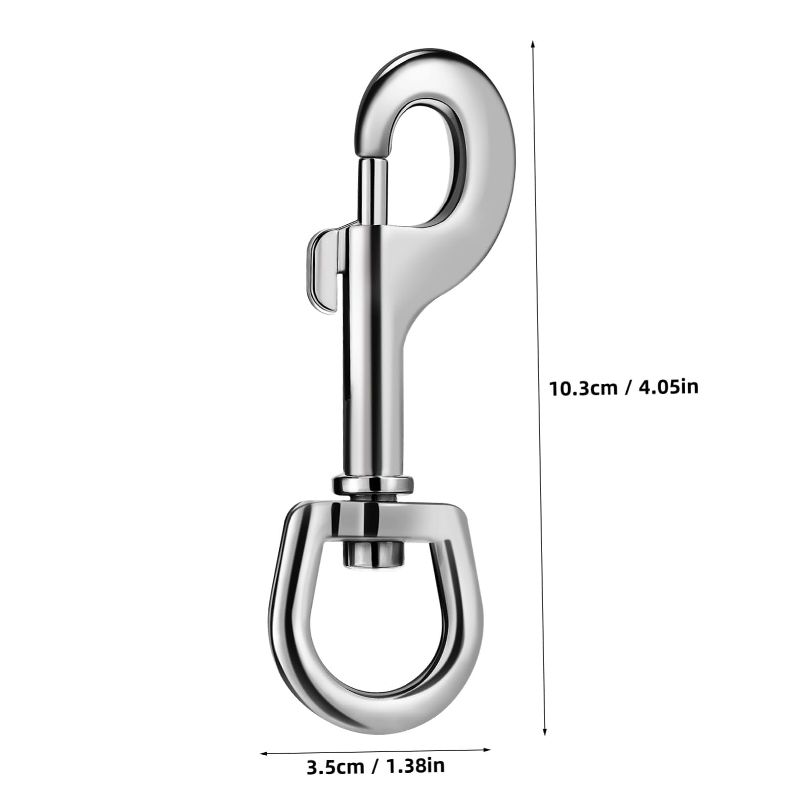 HEALLILY Pack Pet Buckle Dog Traction Rope Bolt Snap Hooks Swivel Snap Clips Stainless Steel Heavy Duty for Outdoor Use