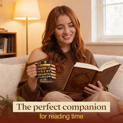 3D Book Mug – Stacked Books Mug, Book Lovers Gift for Readers & Librarians - Image 5