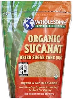 Wholesome Sweeteners Fair Trade Organic Sucanat (Brown Sugar), 16-Ounce Pouches (Pack of 12) ( Value Bulk Multi-pack)
