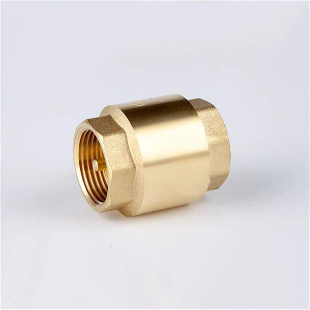 Clapets Anti-Retour 1 Paire 1/2 Pouces DN15 DN20 clapet Anti-Retour Femelle en Laiton en Ligne Ressort clapet Anti-Retour Vertical(DN15)