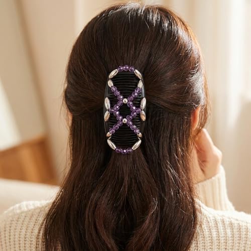Clip para cabello elástico Lovef estilo mariposa miniatura 6