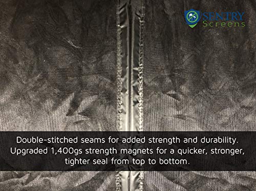 Fiberglass Magnetic Screen Door For Sliding Door, French Door, Double Door – Self-Closing Door Net Screen With Magnet Closures, Reinforced Edges – 10 Door Mesh Sizes – By Sentry Screens #TOP4