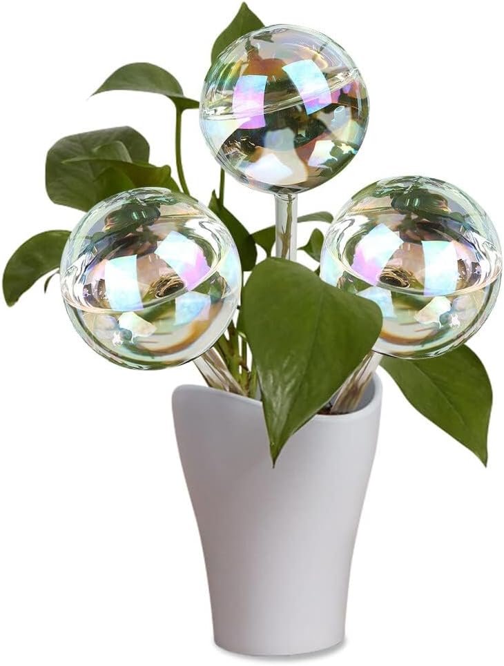 Klhamky 8Pcs Glass Watering Globes, Plant Watering Globes