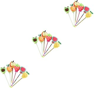 Tofficu Canetas 18 Peças De Papelaria Fofa Estacionária Fofa De Desenho Animado Canetas De Tinta De Gel De Pelúcia Canetas De Tinta Preta De Desenho Animado Caneta De Escrita