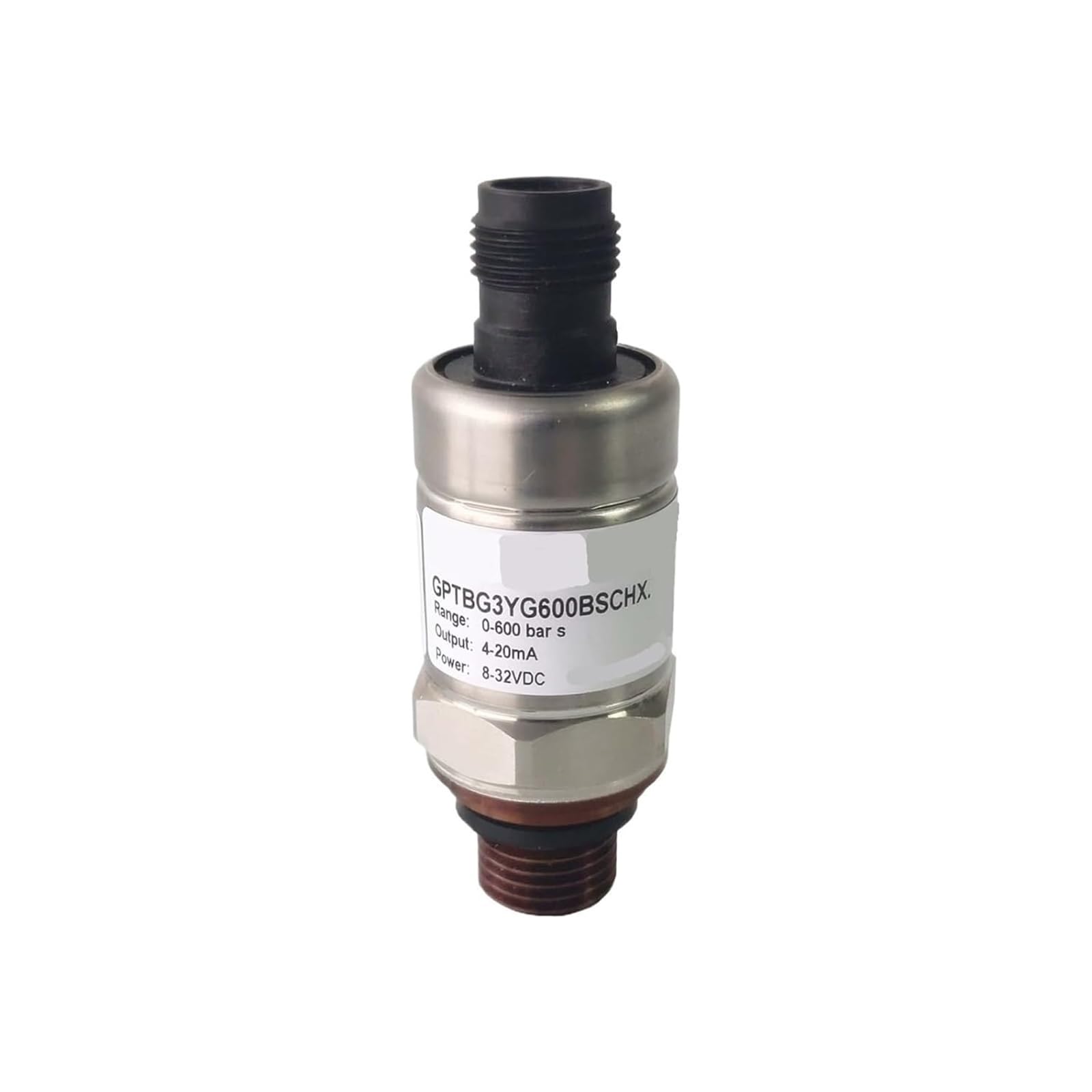 Sensor transductor de presión industrial GPTBG3YG600BSCHX - Salida analógica 4-20 mA, 0-600 bar, sensor acero inoxidable for automatización y control .0615