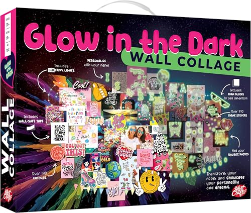 Glow in The Dark Wall Collage Kit for Teen & Tween Girls - Teenag...