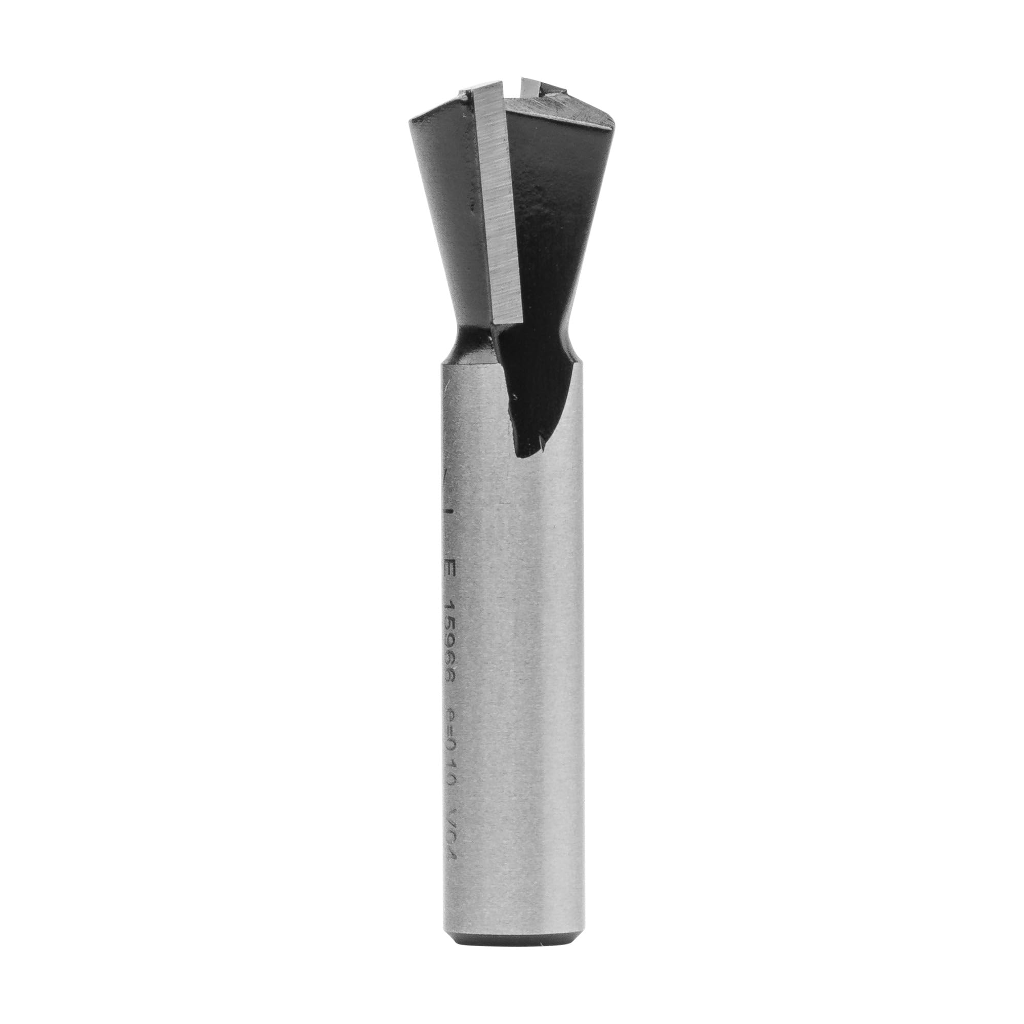ENT 15966 Fraise queue d'arronde Carbure, Queue (S) 8 mm, Diamètre (D) 14,3 mm, NL 12,7 mm, E 14°, SL 32 mm, sans arraseurs