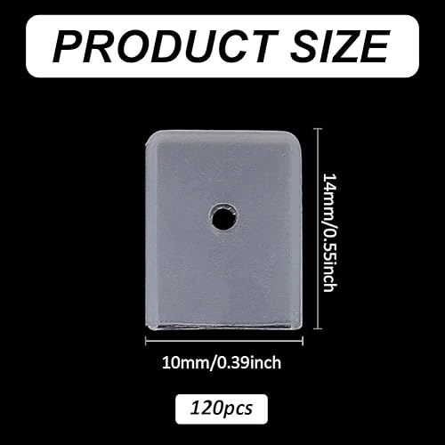 Miniatura 2 de FINGERINSPIRE 120 tapas de silicona de 0.394 pulgadas para Rigilene poliéster deshuesado costura cuello blanco corsé espiral puntas de deshuesado