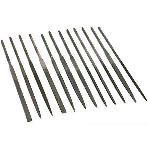 EUROTOOL Mini Needle File Set, 4 Inch, Cut 2, 12 Piece Set | FIL-655.00