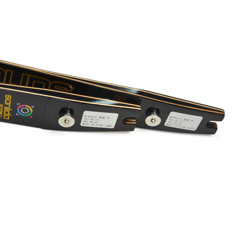SHARROW 66 "68" 70" Tir à l'arc Arc Classique Membres Ilf Membres Dispositif Ilf Arc Membres 20-44 Lbs Compatible pour 23" 25" Riser pour Adulte/DéButant