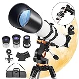 【Überraschungsgeschenk】: Unser Teleskop ist ein überraschendes Weihnachts- oder Geburtstagsgeschenk für Kinder oder Astronomie-Anfänger. Es kann ihnen helfen, ihr Interesse an Astronomie und Wissenschaft zu entwickeln und die unbekannte Welt zu erkunden. Wir bieten auch lebenslange Wartung, wenn Sie nicht mit unserem Produkt zufrieden sind oder irgendwelche Fragen haben, wenden Sie sich bitte an uns für 24-Stunden-technische Unterstützung von unserem Expertenteam.